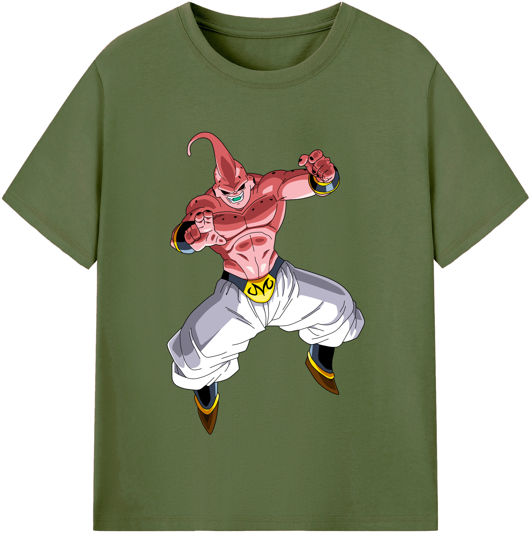 （画像用） ドラゴンボール 魔人ブウ DRAGON BALL Majin Buu 綿100％半袖Tシャツ（フロントプリント）